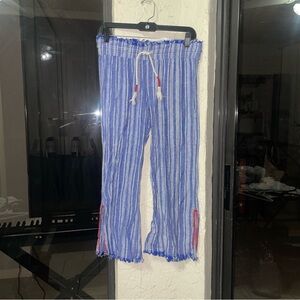 Indigo Rein Blue and White Striped Kids Joggers